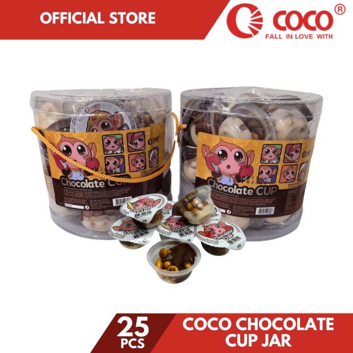 【BUY 1 TAKE 1】COCO Chocolate Cup Jar 25pcs |Choco Choco N Cookies| Snack BonbonN Cookies