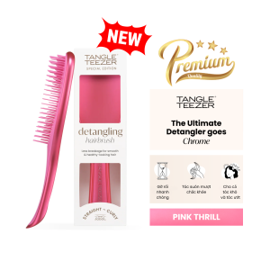 Lược gỡ rối Tangle Teezer The Ultimate Detangler Premium phiên bản cao cấp phủ Chrome sang xịn