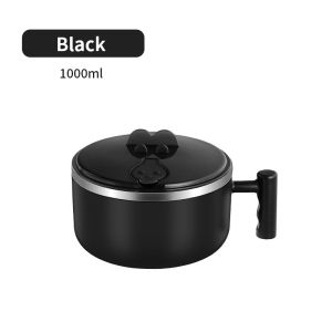 【COD】1000ml 304 Stainless Steel Noodle Bowl Bento Box with Lid &Handle Portable Food Container Leak Proof