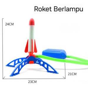 Mainan Roket Luncur Pijakan Kaki / Rocket Terbang / Stepping Rocket Launcer