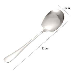 ABWBT Stainless Steel Large Rice Soup Serving Spoon Non-Stick Kitchen Tool Kitchen Tableware Spoons