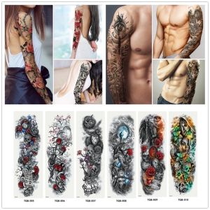 Tato Temporer Full arm / full tangan / tatto temporary full hand / STIKER TATTO TAHAN AIR/ tempelan