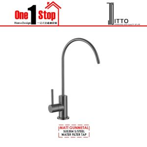 🔥ITTO🔥 MATTE BLACK & GUNMETAL KITCHEN FILTER TAP 1/4" INLET