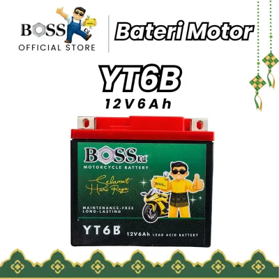 BOSSKU BATERI YT6B RAYA EDITION YTZ6V MODEL BATTERY RS150 RSX PCX150 VARIO 150 YM JET BASICX50 ADV 150 PCX