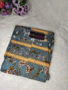 LESTARIJAYA Gamis Wanita Muslim Model Panjang Busui Friendly Bawah Super Mayung Trend Kekinian Dress Katun Rayon Motif