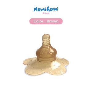 Momi Homi Silicone Nipple Cover Puting Model 3006 Silikon Ibu Menyusui Breastpad Shield Protector Pelindung Gigitan Bayi