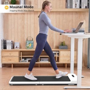 Xiaomi Kingsmith Walking Pad C2 Treadmill Smart Walking Jogging Machine 180-Degree Foldable Treadmill Electric Fitness Gym Equipment Intelligent Foot Speed Control 12 Gear Adjustable for Workout with Wireless Remote Control LED Display Low Noise
