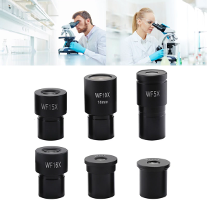 Lab Microscope Biological Microscope Eyepiece Wide Angle Lens Monocular Oculars Microscope Accessories Metal Glass