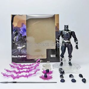 Revoltech Action Figure King Wakanda T Challa Model Toys PVC 15cm Kaiyodo Amazing Yamaguchi Figures