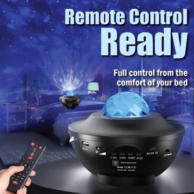 【Galaxy Sky】Romantic Starry Light LED Projector Star Moon Night Lamp Table Bedroom Light Fairy Lights 星空灯 Lampu Hiasan Bilik Tidur Malam 360° Rotation Ambient Decorative Lighting 小夜灯