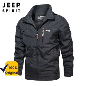Jeep Spirit Casual Jacket Mens Large Size Wild Outdoor Waterproof Jacket Hooded Bomber Jackets