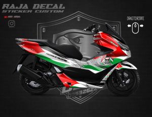 Decal Sticker Honda PCX 160 fullbody Disain Custom Freedom of Palentina