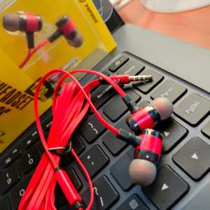 Headset Super Bass sound 5D Jack 3.5mm Headset / Earphone / Handsfree Mega Bass PAPADA