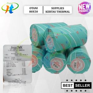 (6 Roll) Otani 80x50 Kertas Struk Thermal Kasir 80x50 79x50 80x48 79x48 Paper Roll Printer 80mm