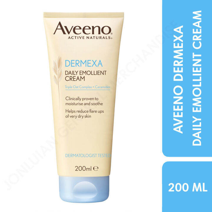 Aveeno Dermexa Cream 200ml - Eczema Lotion Body Lotion For Sensitive 