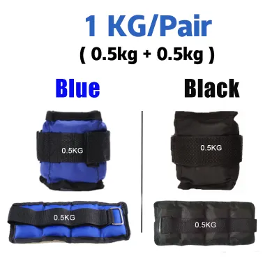 【Black1-10kg】Ankle Weights Pair Set Basketball Training Weights for Ankle Leg Wrist Strength Training