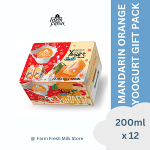 FARM FRESH UHT MANDARIN ORANGE YOGURT DRINK GIFT PACK 200ML X 12 PACKS