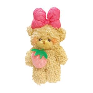 Plush Dolls Keychains Plush Bear Shape Keychains Plush Keyrings Backpack Pendants Dolls Pendants Plush Material for Kid