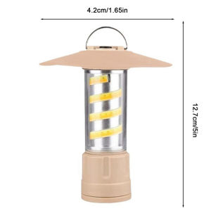 Outdoor Camping LED Light USB 5 Modes Car Tent Torch Light Rechargeable Waterproof 15 Hrs Long Battery Life Flashlight for Hiking Picnic