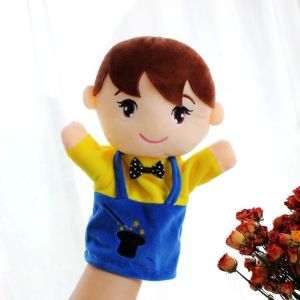 BLESSFUL Plush Dolls Toy Toddlers Interactive Cloth Doll Girls Familys Members Hand Puppet Bed Story Learning Kids Familys Members Storytelling Puppet Family Finger Puppets Familys Hand Puppets Story Hand Puppet