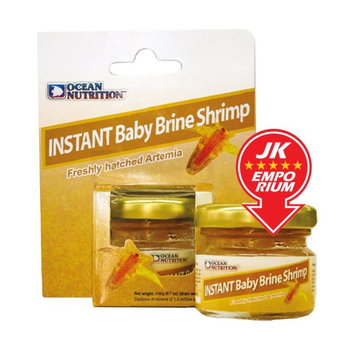 Ocean Nutrition Instant Baby Brine Shrimp 20g [EXP MAY 24] BBS Artemia Fish Fry Food Makanan Anak Ikan Laga