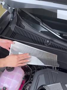 secr Fit For Geely Galaxy Starship 7 EM-i Front Engine Compartment Anti Clogging Cover Stainless Steel Hood Protection Cover 7P3H9