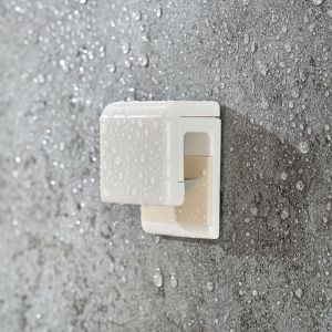 Punch-Free Toothbrush Holder Wall Mounted with Cover Waterproof and Dustproof Bathroom Toothbrush Storage Holder