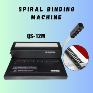 Partner Print - A4 (Q-S12M) Spiral Coil Binding Machine 46 Holes
