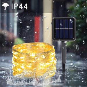 🌟 Đèn LED Dây Năng Lượng Mặt Trời Ngoài Trời – Trang Trí Sân Vườn Tiệc Cưới Noel Chống Nước IP44