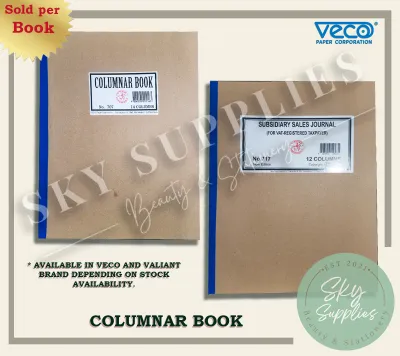 Columnar Book Notebook & Journal 1pc