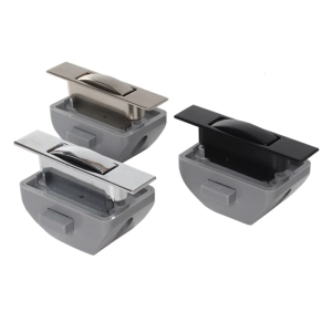 Keyless RVs Push Cabinet Locks Metal Push ButtonCampers Cupboard Knob RVs Compartment Latches Catches for Caravans Yacht