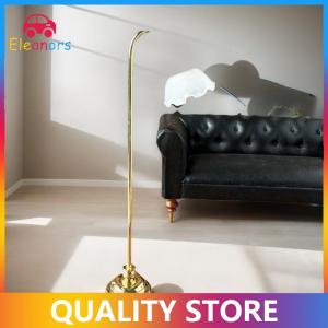 [Eleanor] 1Pcs 1: 12 Dollhouse Mini Golden White Cover Floor Lamp Model Simulation Miniature Flower Bud Standing Light LED Ornament Toys