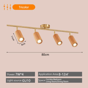 RNG-Lighting  Tricolor Spotlight Led Track Light Nordic Ceiling Lamp Porch/Commercial Shop Led Lamp
