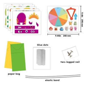 【SG Stock】Emotional Monster Paper Craft Set Kids Feelings Recognition DIY Activity Kit