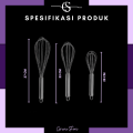 Whisk Stainless / Pengocok Telur Stainless / Whisk Egg Beater / Baking Tool / Manual Mixer / Ballon Whisk Stainless Kocokan Telur Stainless steel 29 cm whisker Pengocok Telur / Better Beater Hand Mixer Manual / Alat Pengocok Full Stainless Kocokan Telur. 