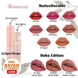 HANASUI Lipcream Mattedorable BOBA LIPCREAM Lynn Design