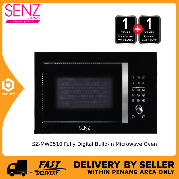 Senz SZMW2510 Fully Digital Buildin Microwave Oven 25L 24Hour Timers