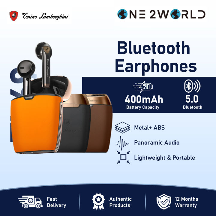 TONINO LAMBORGHINI Luxury TL69 Musician Bluetooth Earphones