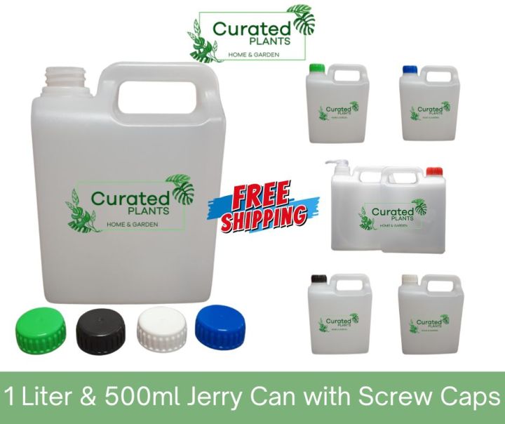1 Liter Jerry Plastic Jug BULK = 60 piece pack. Brand New, Unused, Food ...
