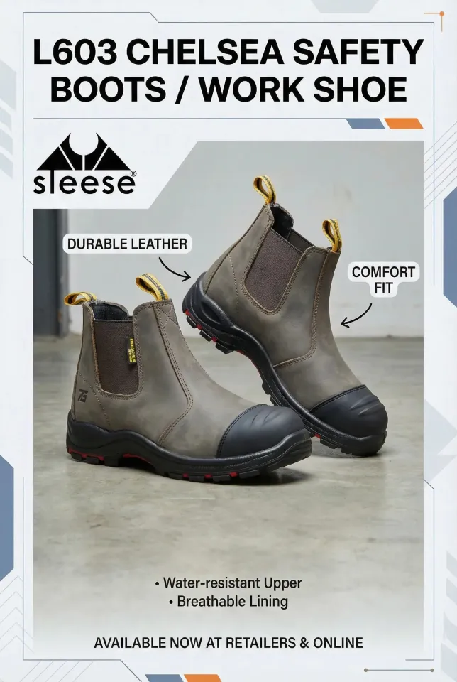 ZG L603 Chelsea Safety Boots / Work Shoe | Lazada Singapore