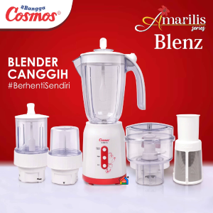 Cosmos Blender CB 802 PCF 5 in 1 Blenz Series Jus Dry Mill Wet Mill Chopper Filter 2 Liter CB802PCF