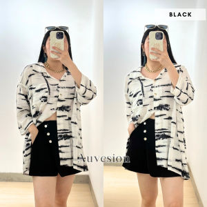 6134 Drilla Tie Dye Cotton Shirt Kemeja Katun Wanita