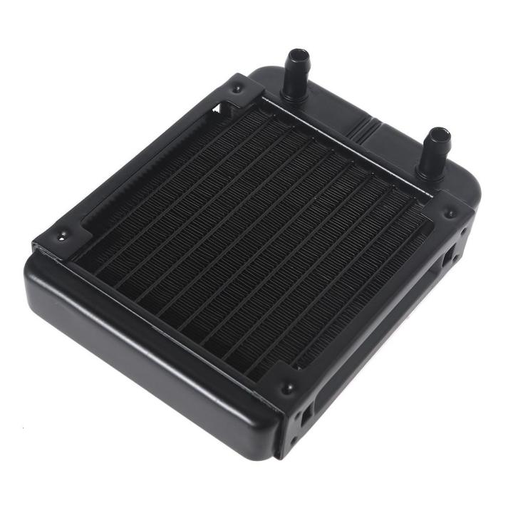 Clyxgs Water Cooling Radiator, 12 Pipe Aluminum Heat Exchanger Radiator With Fan For PC CPU Computer Water Cool System DC12V 240mm Black - View #7