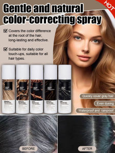 ✨ Hair Color Spray Temporary Hair Dye For Women And Men / Root Touch Up / Quick Cover / Natural Look / Easy Wash Off / Mild & Natural Color Supplement Spray