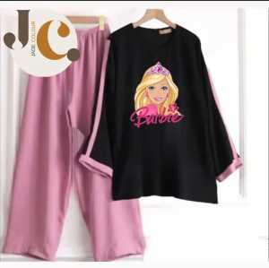 Setelan barbie anak perempuan usia 4- 13 tahun