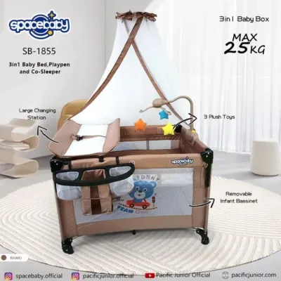 Space Baby SB-1822 Tempat Box Ranjang Bayi Lipat SB-1855 / BABY DOES BOX CRIBS 16421