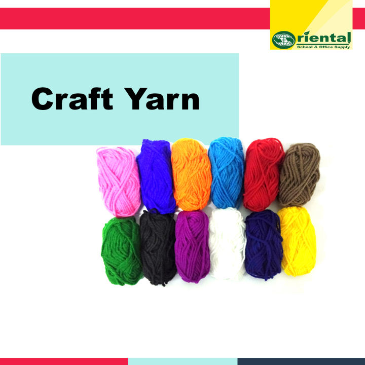 Craft  Yarn per piece - Can be used as DIY Notebook Binder - Thick Craft Yarn - Sold per piece
