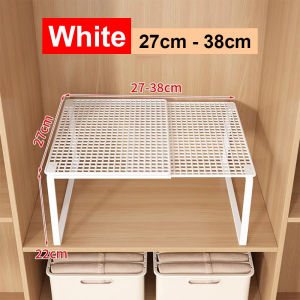 Worthbuy Rak Penyusun Almari Boleh Laras Rak Jimat Ruang Adjustable Wardrobe Organizer Rack Expandable Wardrobe Rack