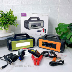 Kích Bình ô tô đa năng kiêm bơm lốp 4in1 QB05 Có Tay Cầm 10000mAh - Việt Bắc Car Store