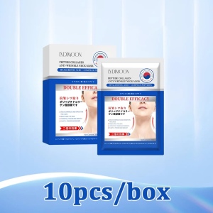 Peptide And Collagen Neck Mask 10pcs Anti Wrinkle Firming Neck Reduce Wrinkles And Sagging Skin Niacinamide Brightening Moisturizing Neck Skin Care Neck mask